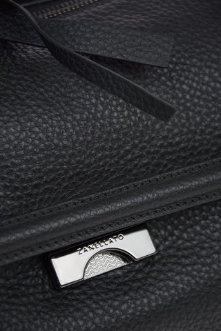 Textured leather NINA M CACHEMIRE Baguette bag