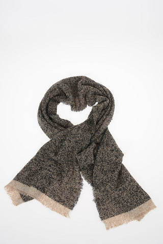 Sciarpa BORD bouclé con frange 180x45cm