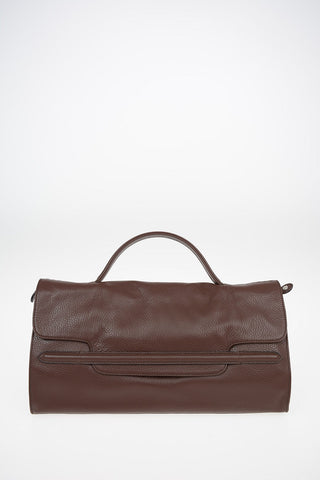 Textured leather NINA M DAILY Baguette bag
