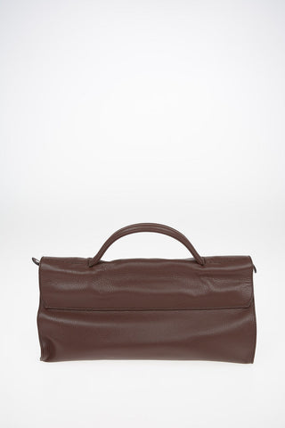 Textured leather NINA M DAILY Baguette bag