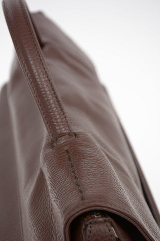 Textured leather NINA M DAILY Baguette bag