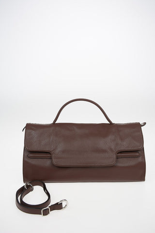 Textured leather NINA M DAILY Baguette bag