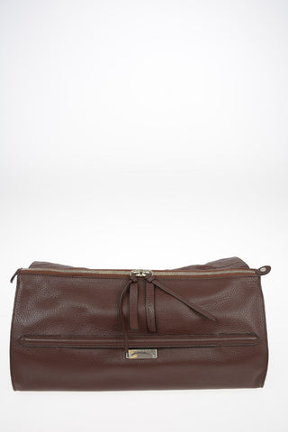 Textured leather NINA M DAILY Baguette bag