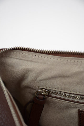 Textured leather NINA M DAILY Baguette bag