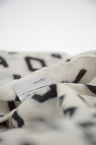 140x140cm Print JAVA Scarf with Fringe