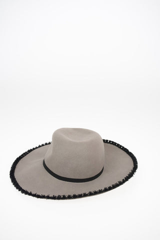 fringed wool Panama