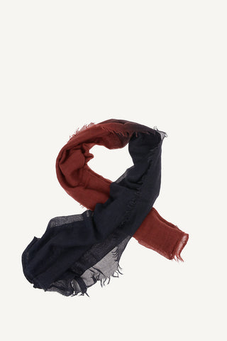 Sciarpa LERA in Cashmere e Seta con Frange 140x140cm