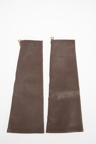 Leather gloves with Side Zip