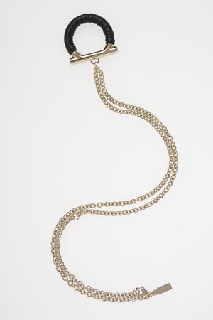 Lather Pendant Necklace