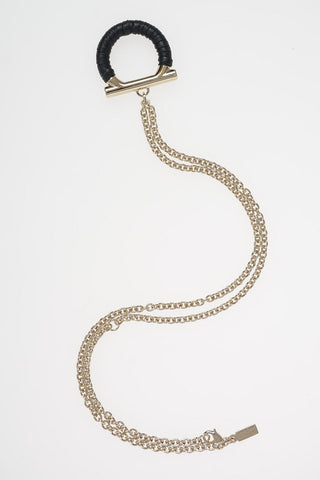 Lather Pendant Necklace