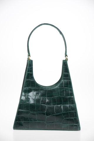 leather REY Tote bag with crocodile-Print