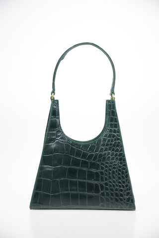 leather REY Tote bag with crocodile-Print