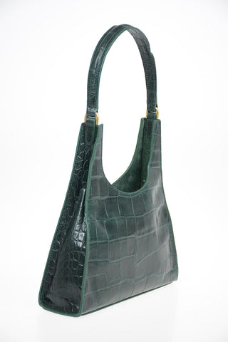 leather REY Tote bag with crocodile-Print