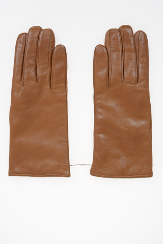 Leather Gloves with Cashmere Lining