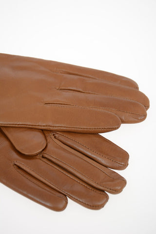 Leather Gloves with Cashmere Lining