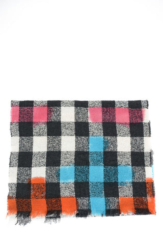 185x55cm Bouclé check MELT scarf