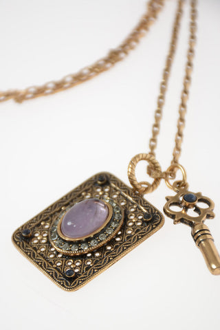 Necklace with Center Rock