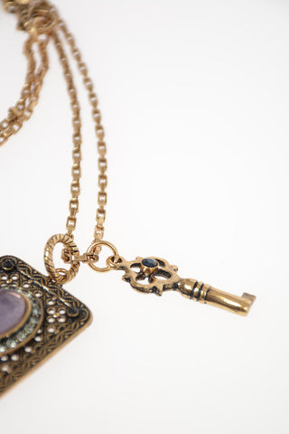 Necklace with Center Rock