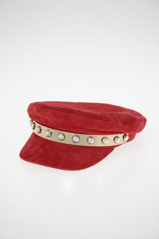 Suede leather JERAN Hat with studs