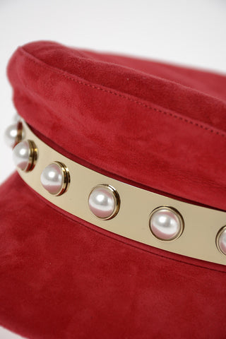 Suede leather JERAN Hat with studs