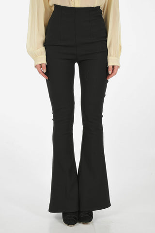 pantalone bootcut a vita alta