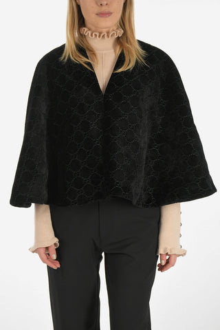 chenille crop cape