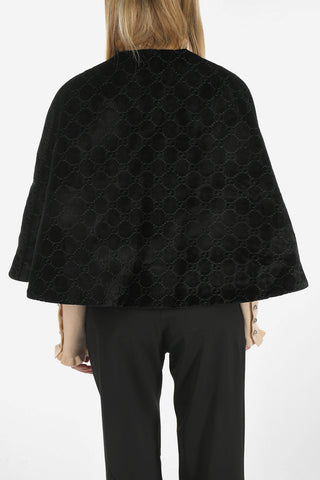 chenille crop cape