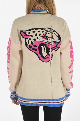 Wool and Cashmere Embroidered Cardigan