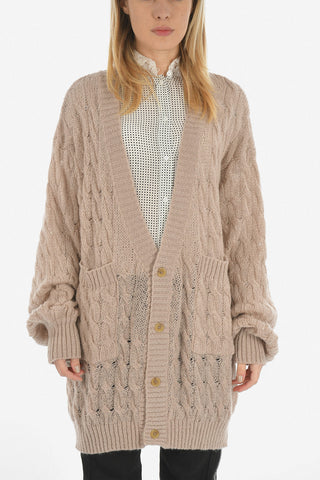 Oversize cable knit Cardigan