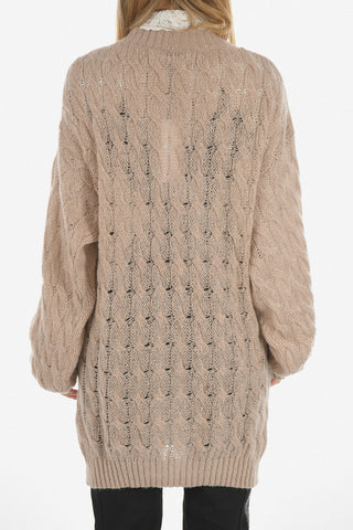 Oversize cable knit Cardigan