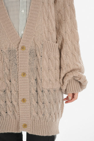 Oversize cable knit Cardigan
