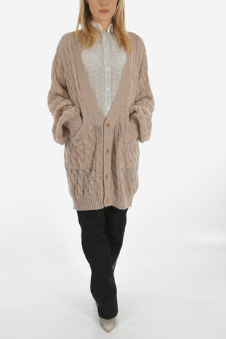Oversize cable knit Cardigan