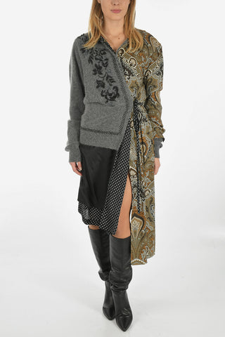 paisley Asymmetrical shirtdress