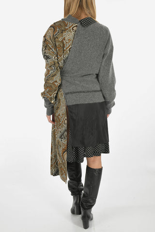 paisley Asymmetrical shirtdress