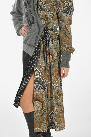 paisley Asymmetrical shirtdress