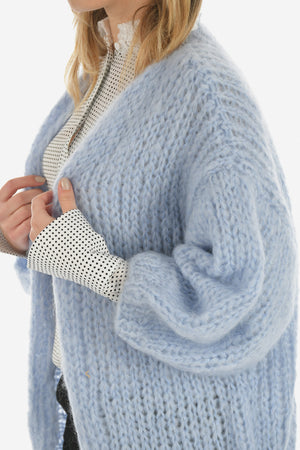 cable knit cardigan