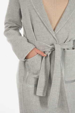 cashmere coat with belt