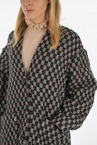 check knit patch pocket jacket