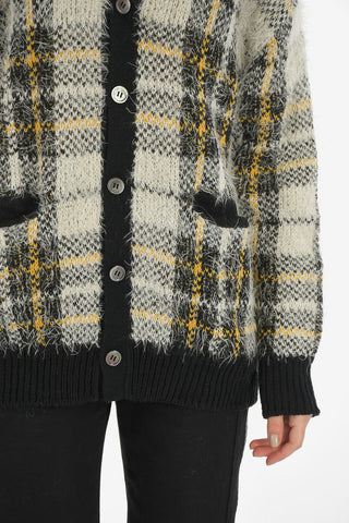fuzzy cardigan