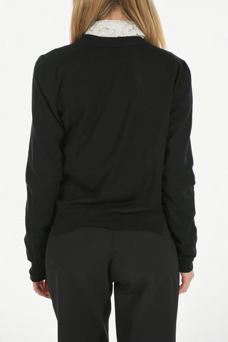 Cashmere Cardigan with Jewel Button