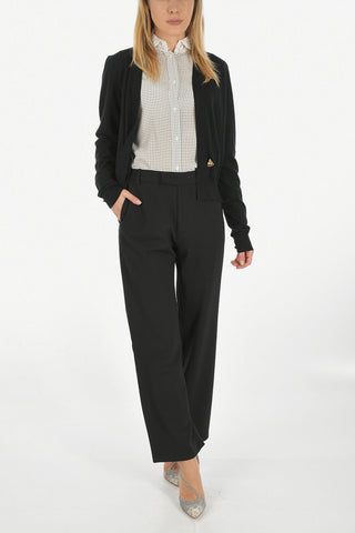 Cashmere Cardigan with Jewel Button