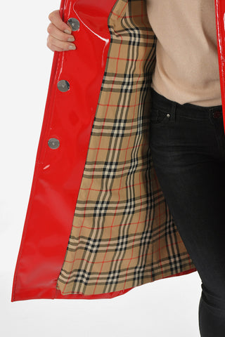 Coated Fabric Trench with Hidden Closure