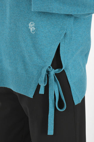 Cashmere Crewneck Sweater with Bows