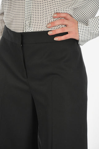 Virgin Wool Wide Leg Pant