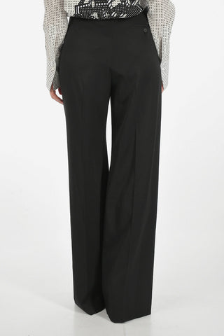 Virgin Wool Wide Leg Pant