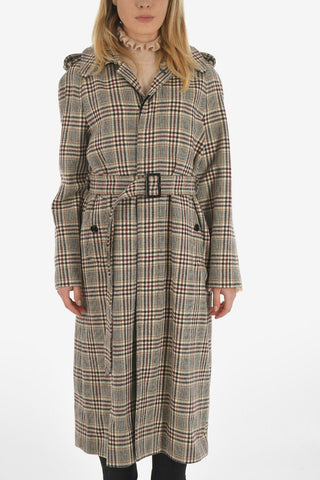 houndstooth coat with Belt