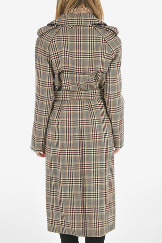 houndstooth coat with Belt