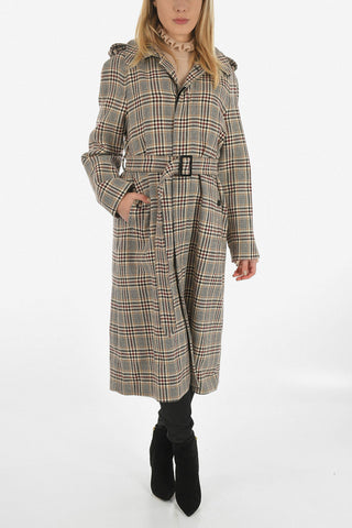 houndstooth coat with Belt