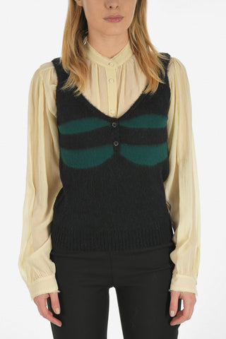 v-neck knit tank top