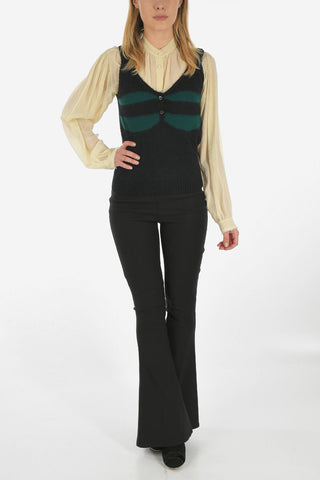 v-neck knit tank top